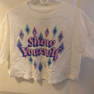 Lost Bros Show Yourself Frozen Crop Top Size Medium
